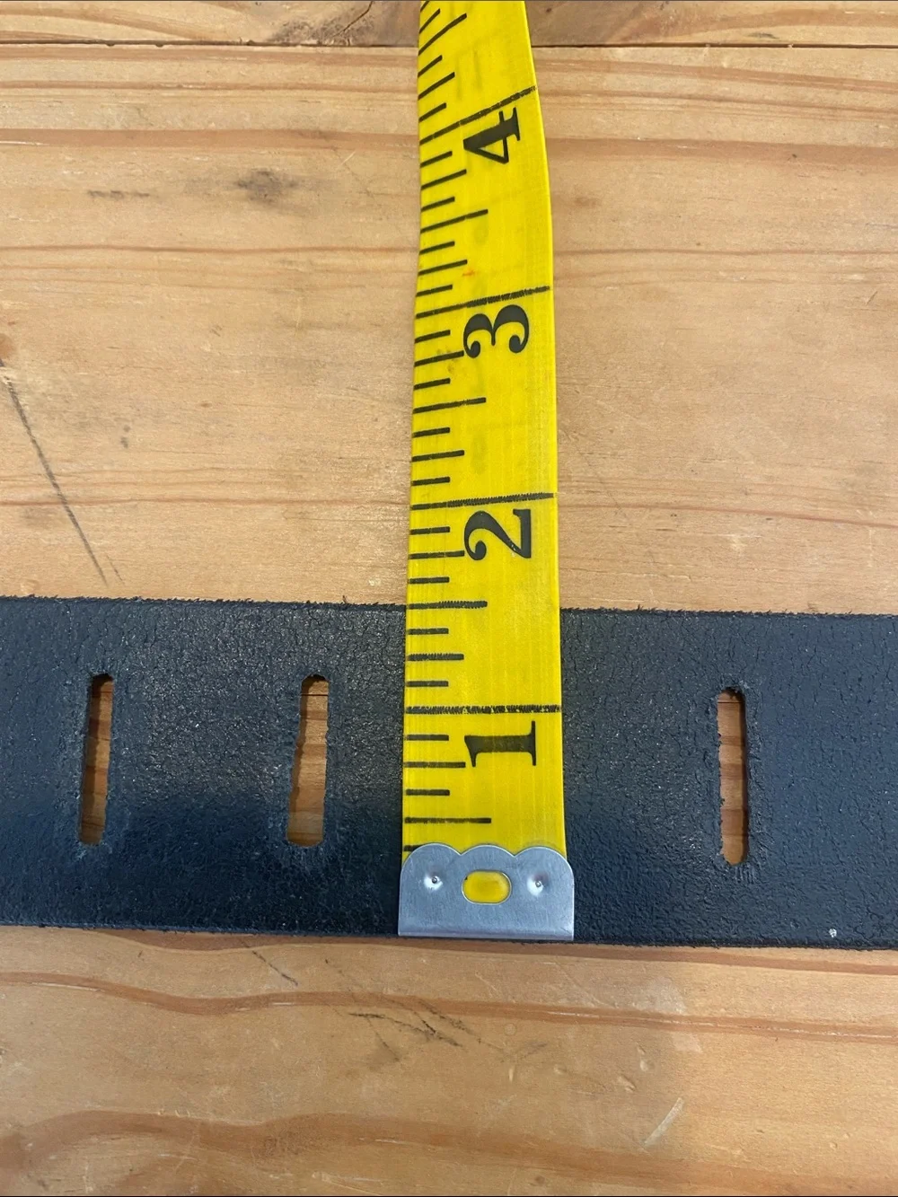 We The Free Black Leather Belt with Aged Brass Buckle